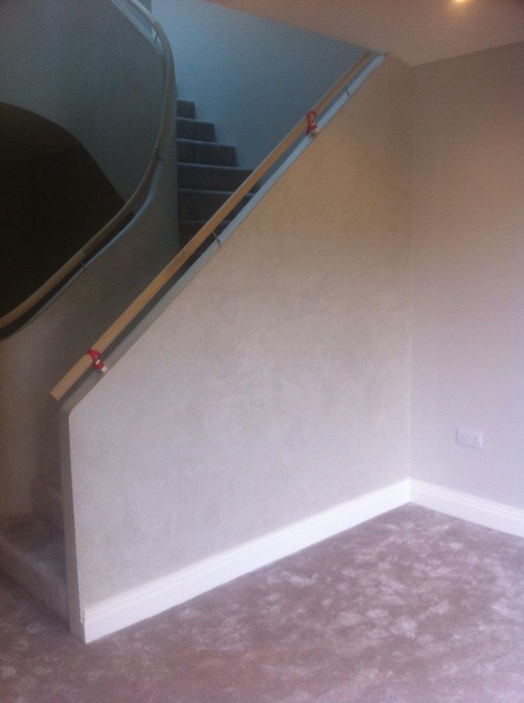 plastercentre's tweet photo. Feature walls,stairs and build in wardrobe also completed by us this week http://t.co/2dEOcypmuK