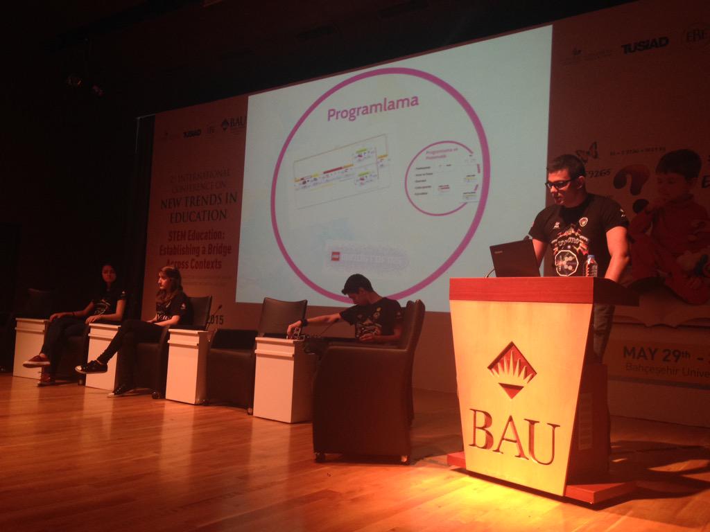 Our FLL teams <a href="/Minerva_fll/">Intersection Minerva</a> and <a href="/coniuro_FT/"> IntersectionConiuro</a> are presenting about importance of STEM education @dagozlem <a href="/ktyildiz/">Tolga YILDIZ</a>