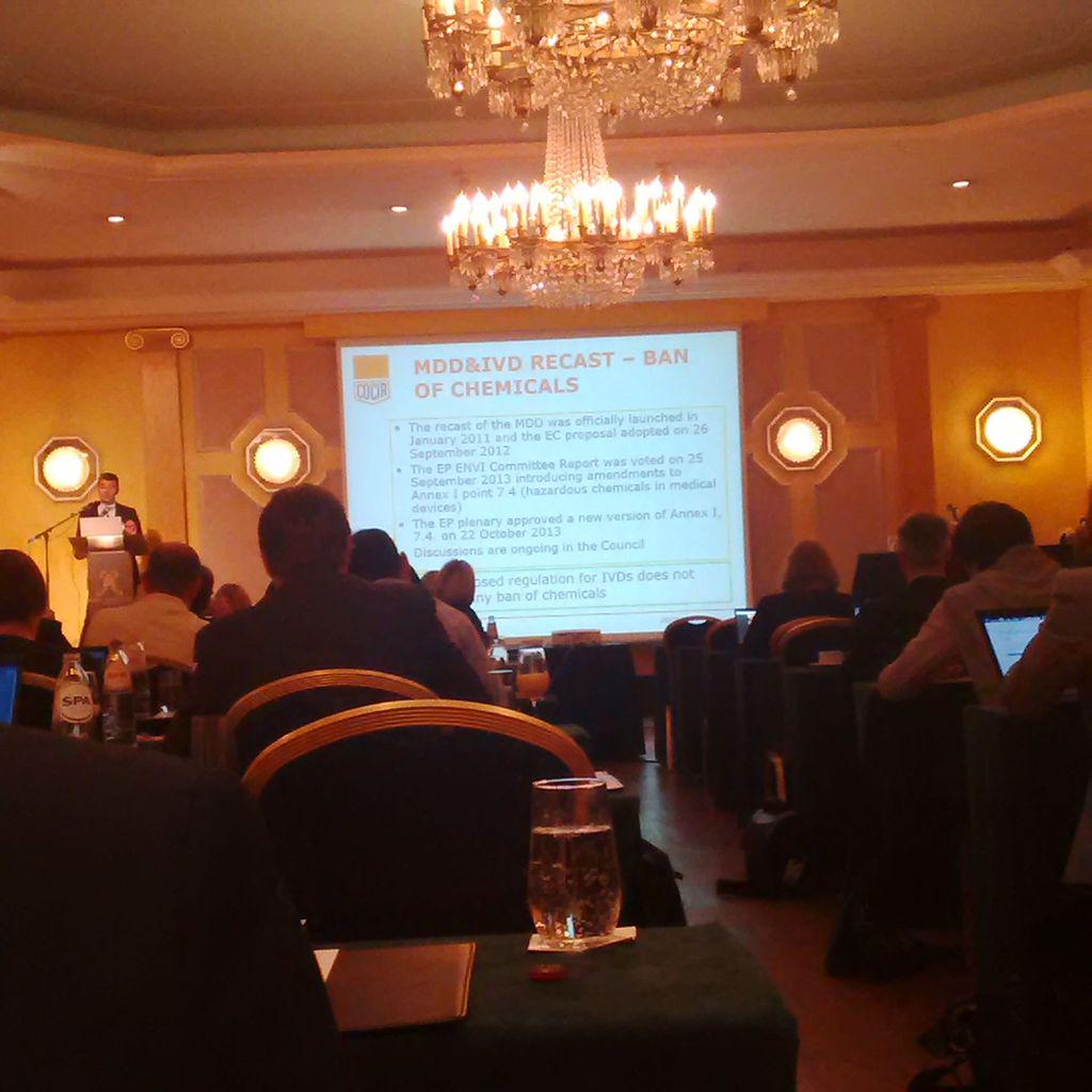 COCIR's tweet photo. Our Riccardo Corridori presenting at  @Q1Productions conference #eumdd #meddev http://t.co/jZC8uOWMeb