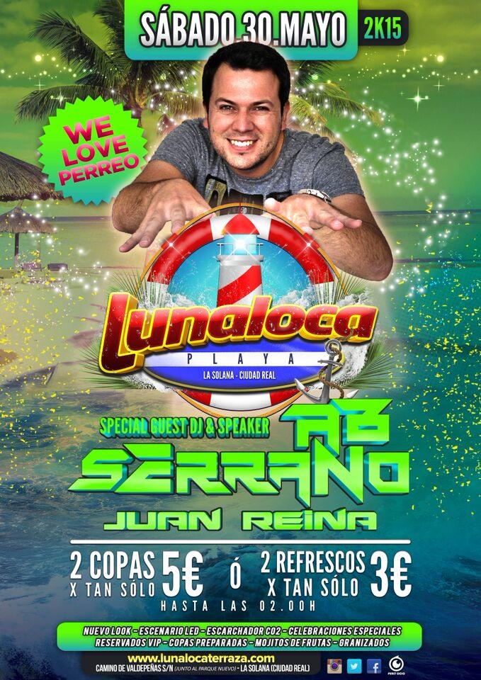 RT Y ENTRA EN EL SORTEO DE 10 TABLAS CHUPITOS PARA ESTE SÁBADO 30 DE MAYO JUNTO A AB SERRANO EN LUNALOCA PLAYA !OLE!