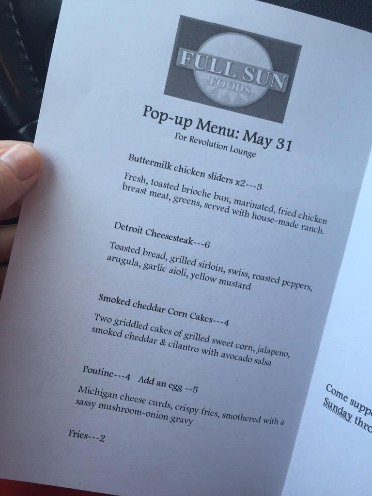 SoSpringwells's tweet photo. Sneak peak: Chef DeJuane's menu for this Sunday. Smoked Cheddar Corn Cakes!?!? #swdpopups #swdetroit #springwells http://t.co/NcTQ4CxErY