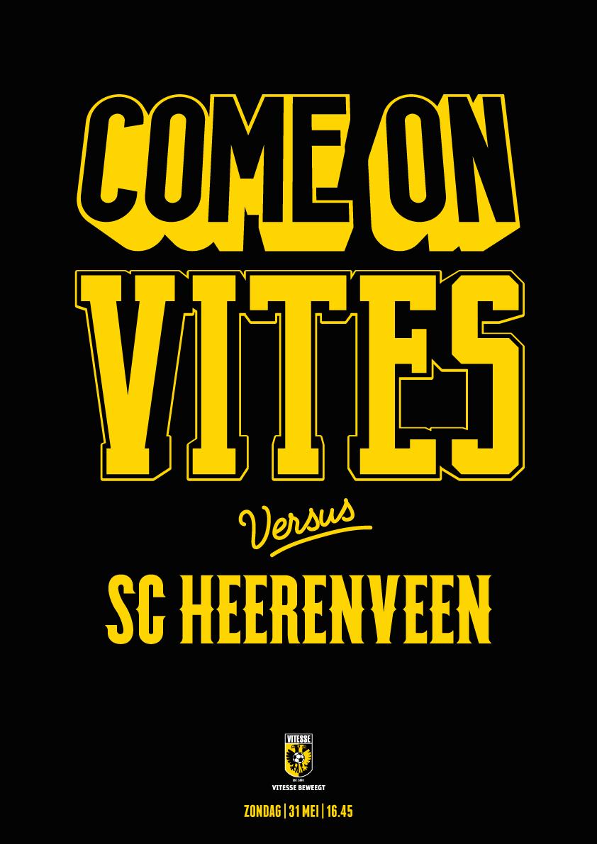 "<a href="/MijnVitesse/">Vitesse</a>: MATCHDAY #Vitesse vs sc Heerenveen. Aftrap: 16.45 uur. De allesbeslissende finale in de #playoffs! "