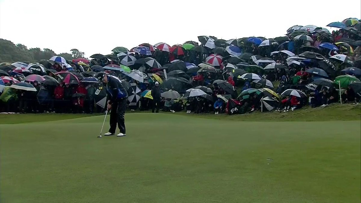 DPWorldTour's tweet photo. Northern Irish golf fans come prepared. http://t.co/lPNrRebjOx