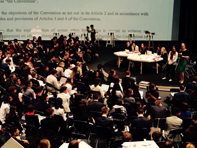COP21MIW's tweet photo. #COP21MIW delegates hear the #Oceans (@OceansMIW) delegation urge for a "clear text" at the outcome of the talks. http://t.co/20xJcVKpOH