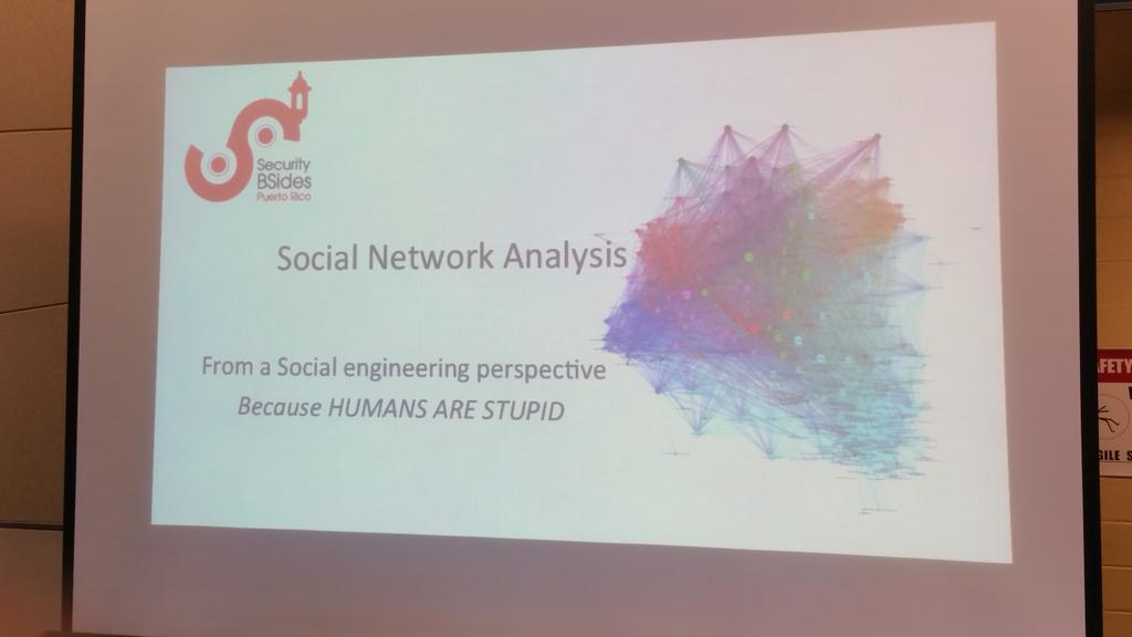 storm_shadow_24's tweet photo. Social Network Analysis @BSidesPR http://t.co/wKiDWMfwXS