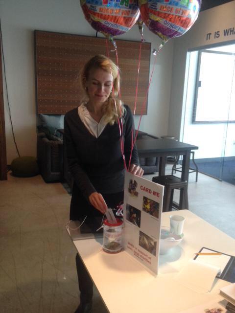 GiftCardKarma's tweet photo. @Dropbox supports #GiftCardKarma and our mission. Here's Tatiana donating #giftcards at their HQ in San Francisco http://t.co/ysds85MLOk