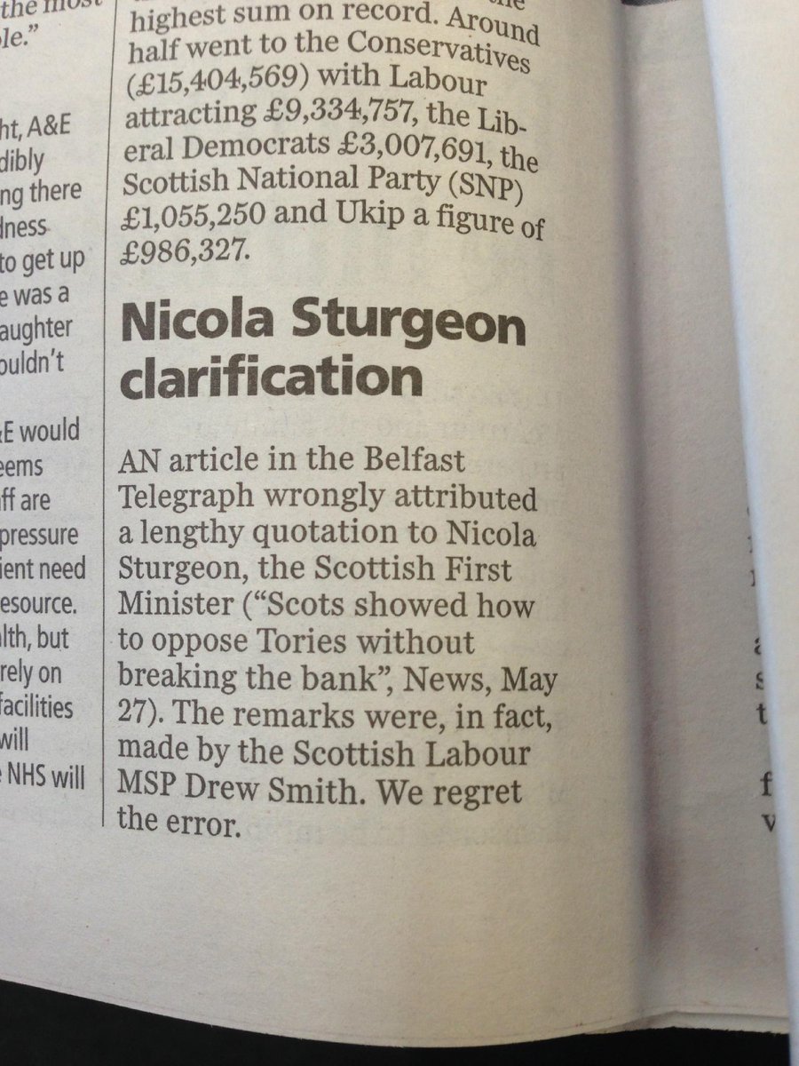 squinteratn's tweet photo. @LADFLEG Oops. Liam Clarke on that phantom quote "plenty of quoting Ms Sturgeon on the nationalist benches" #reddener http://t.co/4ABOepbfpy