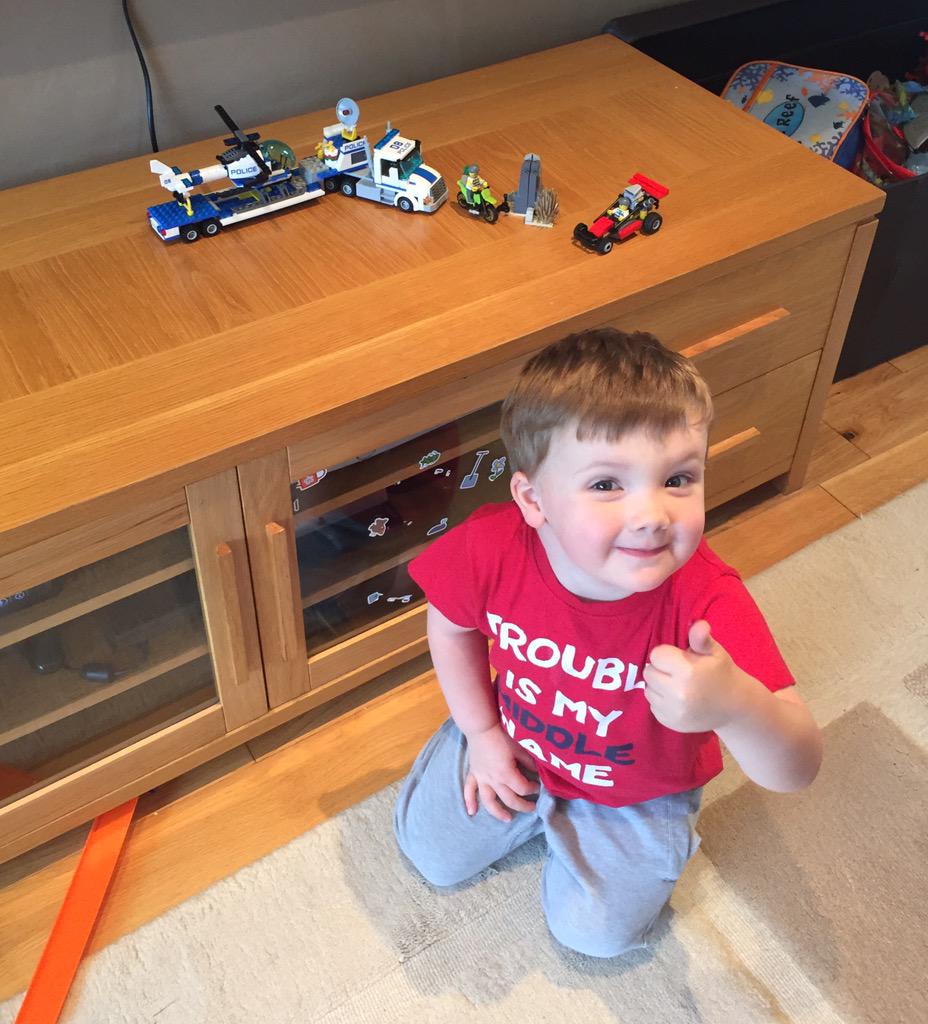 dannorcross's tweet photo. Thanks to uncle @kirk_official for all my Lego. X http://t.co/QMuxJmINb5