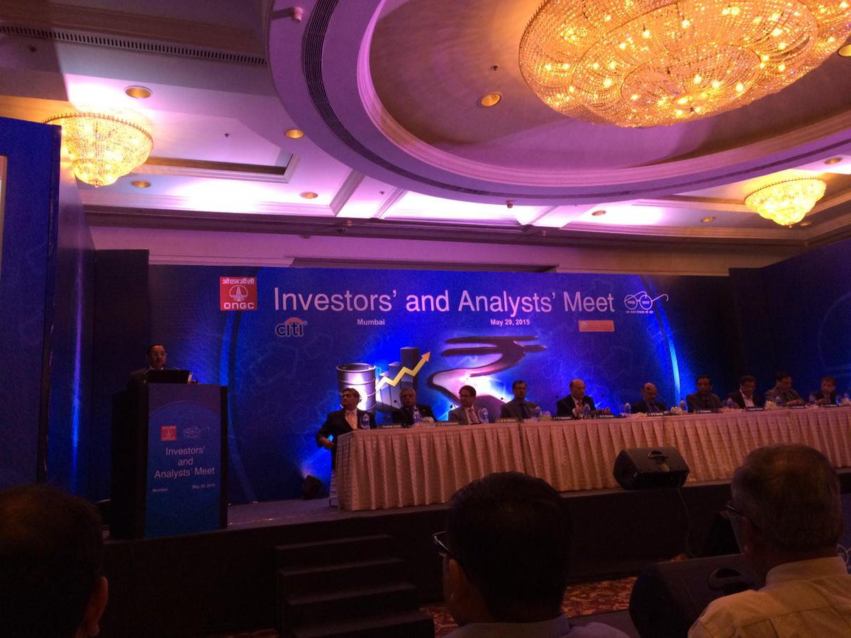 WatchEnergy's tweet image. ONGC investors and analysts' meet in Mumbai. In a time when global oil sector on crossroad