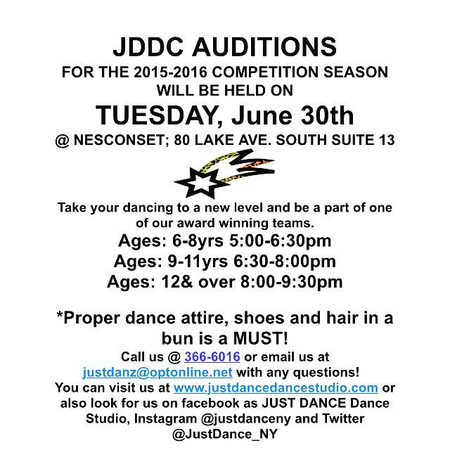 JustDance_NY's tweet photo. It's that time of year!  JDDC Auditions! 🐝👯 http://t.co/zSe0FWO1gA
