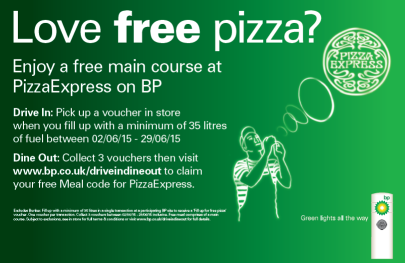 Fuelmate's tweet photo. Like FREE #pizzaExpress? Fill up with a #BPPlus #Fuelcard 3x in June for a voucher.T&Cs apply http://t.co/8PGqB5dqR1 http://t.co/88bkf4xSsH