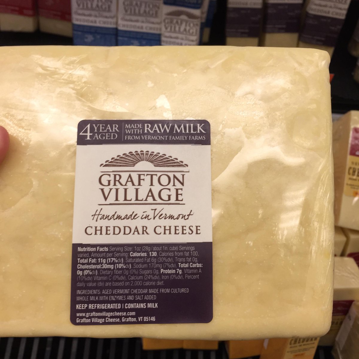 This brick of <a href="/GraftonCheese/">Grafton Cheese</a> 4-year cheddar is what’s for breakfast when you help <a href="/brophybrewer/">matt brophy</a> prep for SAVOR.