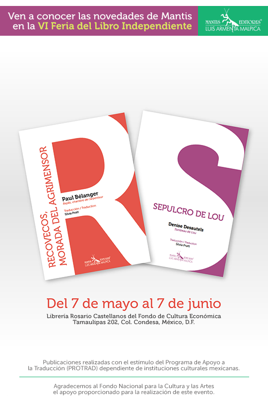 AlianzaAEMI's tweet photo. @mantiseditores presenta hoy a las 19 hrs. estos dos títulos en la @FLI_MX. ¡No falten! #FLI http://t.co/VxhDIEQRxB