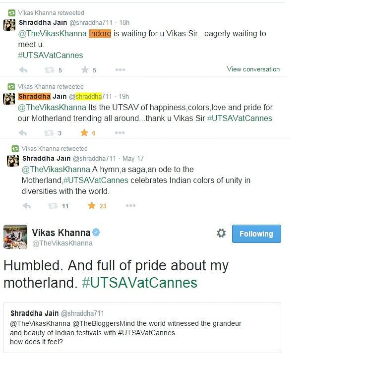 @Team_Vikas The one fond memory I'll always love to cherish... 17-05-2015  #UTSAV@Cannes #ChefVikasKhanna 😊😊👍