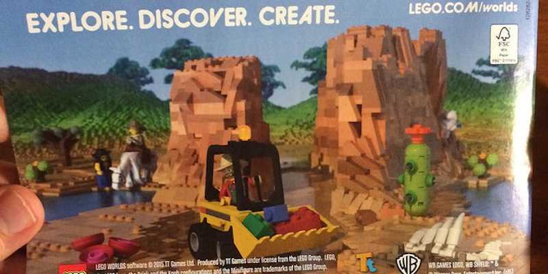 BusinessInsider's tweet photo. It looks like Lego is creating a 'Minecraft' competitor called 'Lego Worlds' http://t.co/EPzRoJp2Aw http://t.co/gUmDKw3zPq