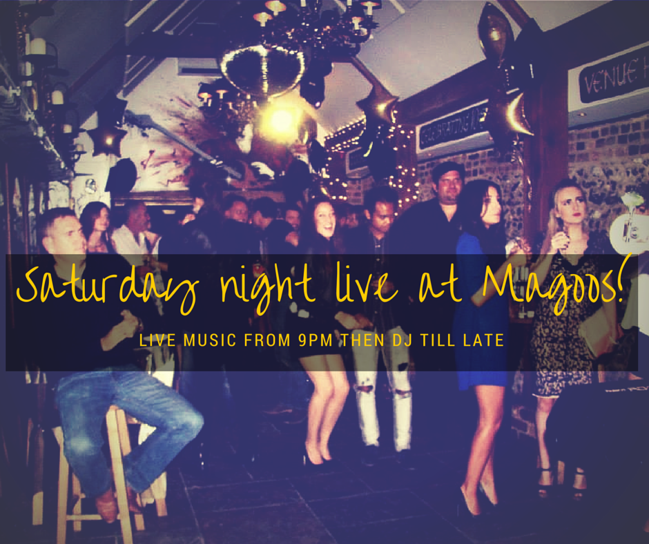 Saturday night live at <a href="/MagoosHOT/">Magoos</a> we have Face in the crowd performing live from 9pm tomorrow! #Magooshot