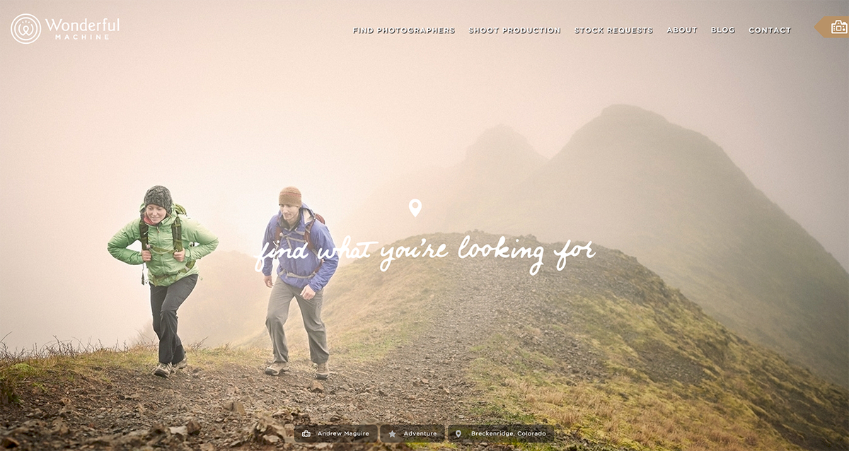 Thanks <a href="/wonderflmachine/">Wonderful Machine</a> for featuring our image on the homepage today! wonderfulmachine.com