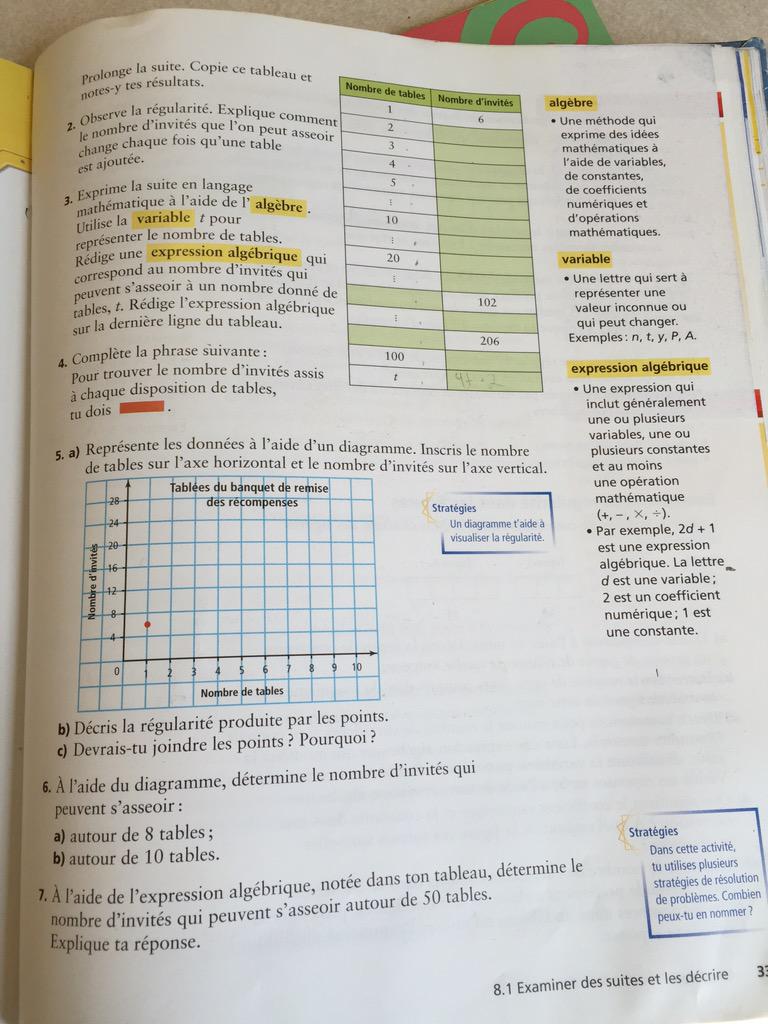 AllisonLG's tweet photo. @mllechedrawe  devoirs pour vendredi en maths! 334 #1-8 http://t.co/wBB10Es552
