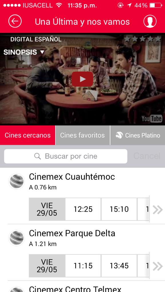 NoeSantillanLo's tweet photo. #UnaÚltima con horarios hasta por imdb! http://t.co/qkIeHSiLJW