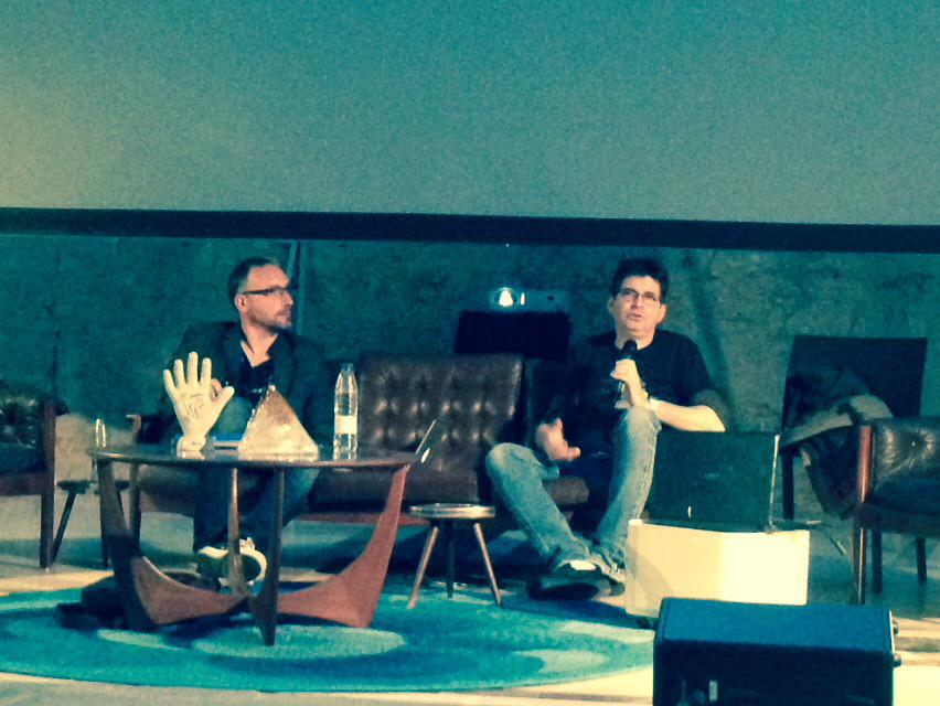 31canciones's tweet photo. Gran ovación la que Steve Albini ha recibido tras su entrevista en #PrimaveraPro2015 #DayPro @MACBA_Barcelona #ps15 http://t.co/GWgkQCnp6D