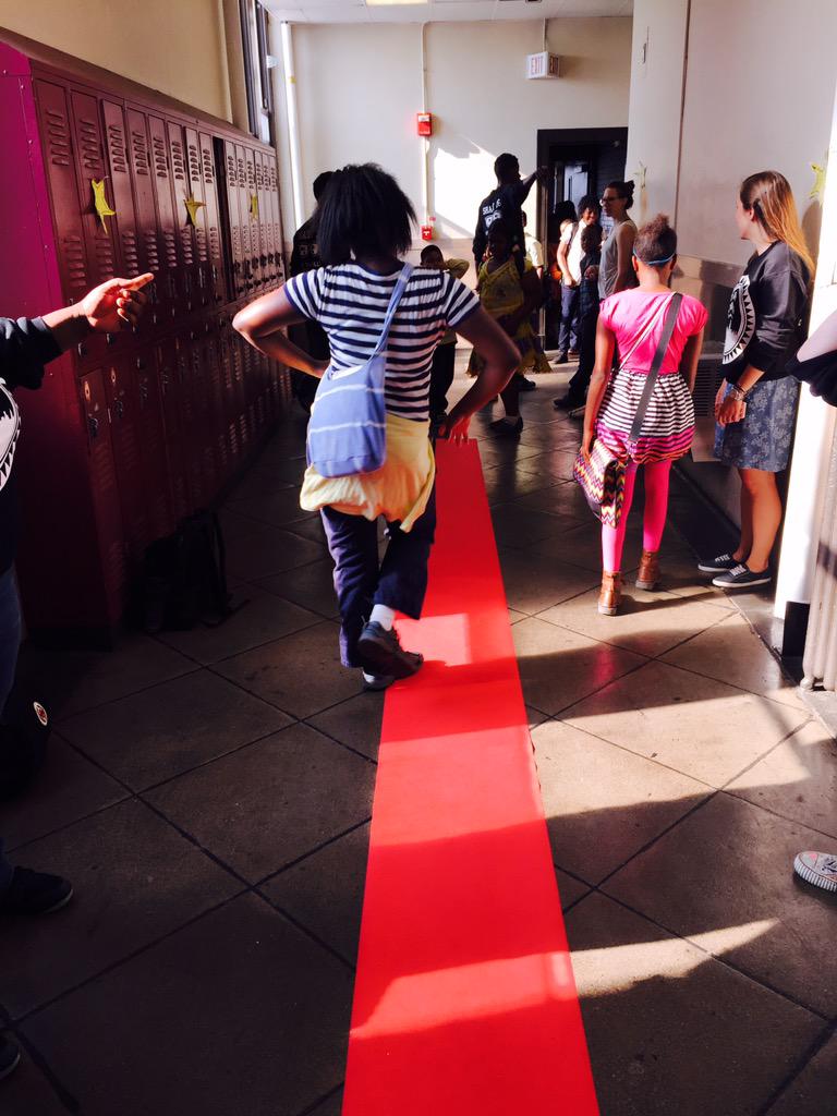lgreene_CYP's tweet photo. GW CHILDS turned our students into celebrities as they walked the red carpet. Leaders in the making #MyCYPJourney http://t.co/n72bw2zVxc