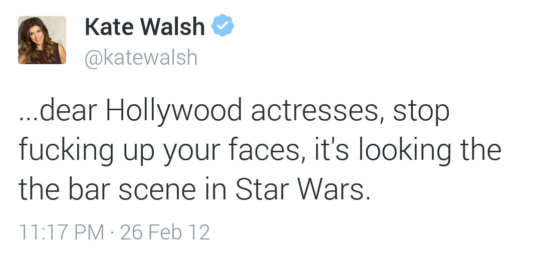 KateWalshDaily's tweet photo. Kate Walsh doesn't hold back! #DailyRandomWalshTweet http://t.co/1CGf57s9KZ