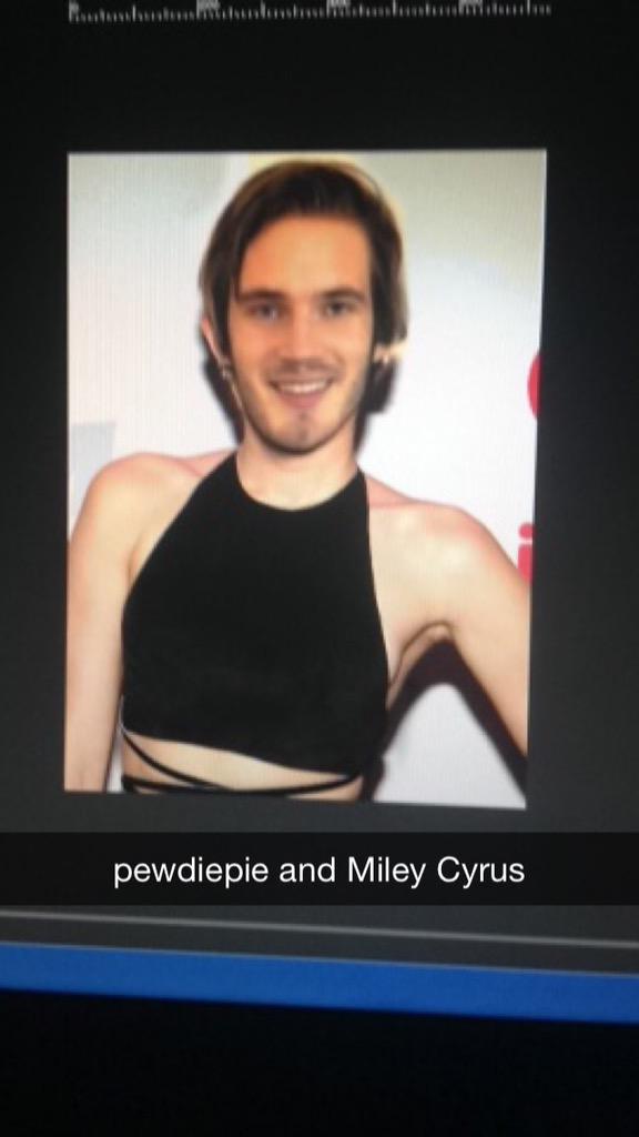 twaimzisbaeee's tweet photo. I merged #pewdiepie and #MileyCyrus @pewdiepie @MileyCyrus http://t.co/2a8gZYKxIW