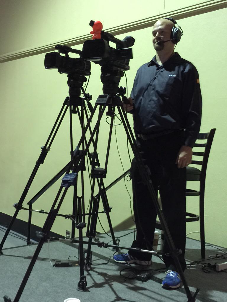 pjdolan777's tweet photo. #VarvidMinion helping team member Wilson run a camera for #icra2015 http://t.co/HBPWifOIWm