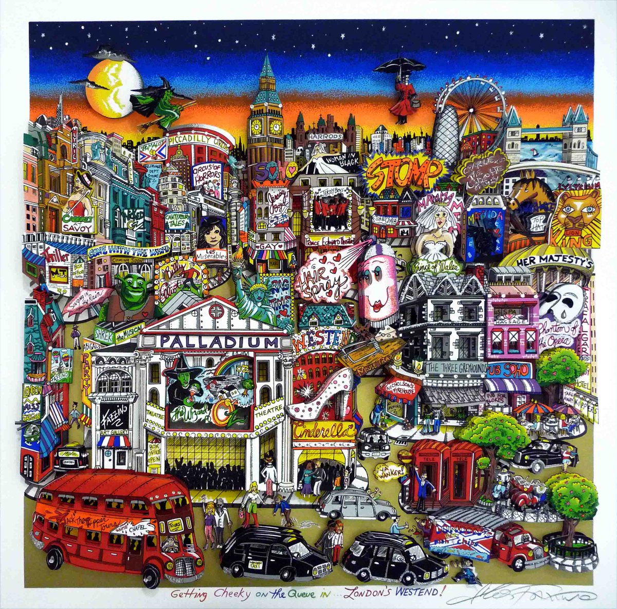 GXframing's tweet photo. #London scenes by Charles Fazzino. For more details please contact the gallery @se5 @LDN_SE5 #art http://t.co/wSV3v7s2co