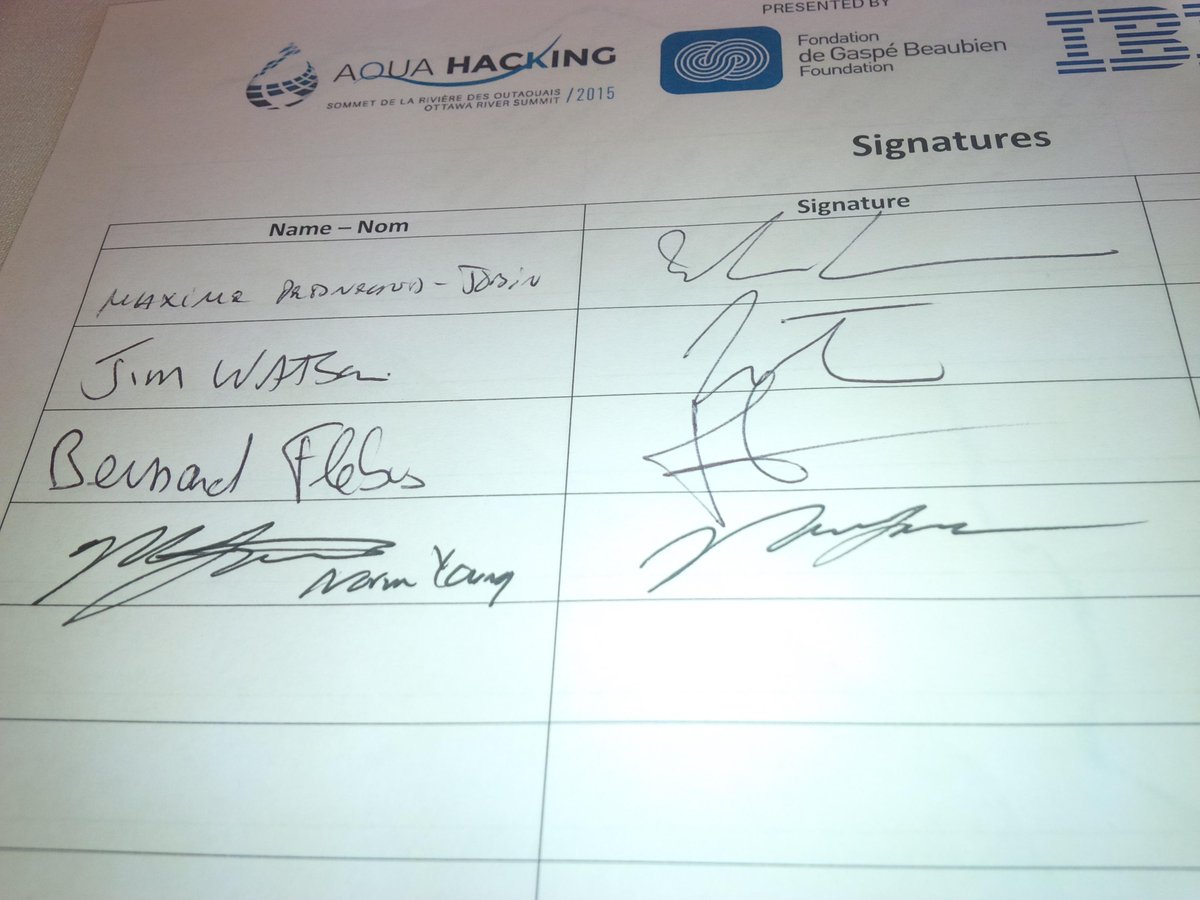 BernardFlebus's tweet photo. Signature du traité de l'eau à Gatineau http://t.co/qS3qNpJ64t