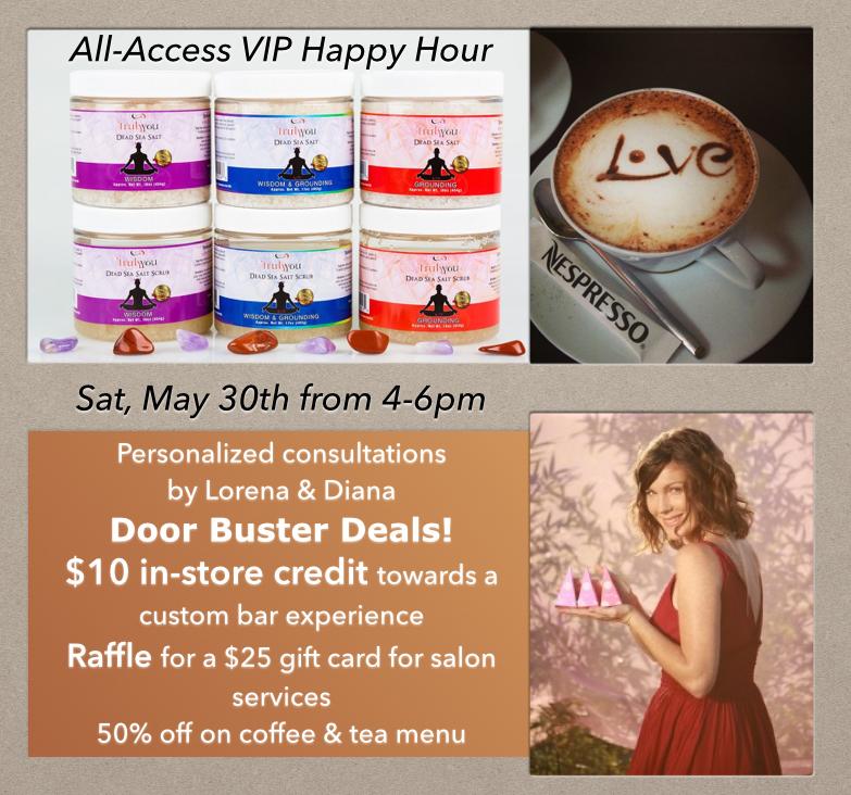 TransMediaGroup's tweet photo. Stop by @TrulyYou8 tomorrow from 4-6 pm for a chance to win a $25 gift card for their salon services! #VIPHappyHour http://t.co/BkUyHZpcvP