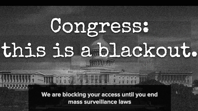 Thousands of websites block Congress in Patriot Act protest: hill.cm/mUYEtL8