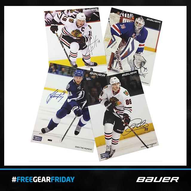 BauerHockey's tweet image. Time to give away some autographed pics for #FreeGearFriday! Follow &amp;amp; RT by 6/2 for a chance to win! #OwnTheMoment