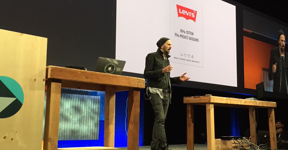 LEVIS's tweet image. Iconic denim meets modern innovation. Introducing: Project Jacquard &amp;gt; bit.ly/1PSXsjL @GoogleATAP #io15
