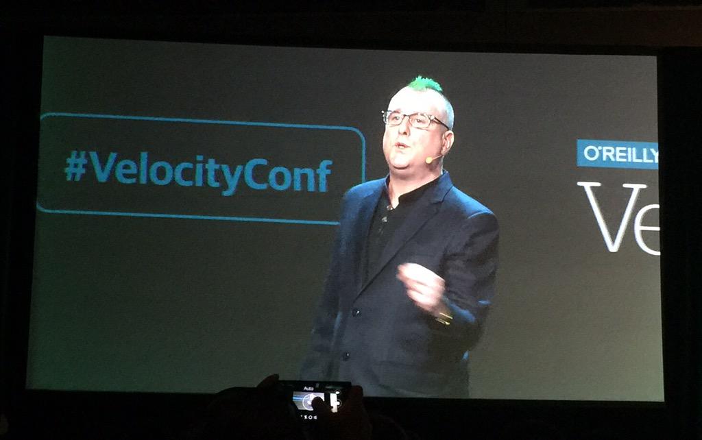 techunraveler's tweet image. Opera's Bruce Lawson rocking the green mohawk. Excellent keynote. World's #populationgrowth = #mobileexplosion.