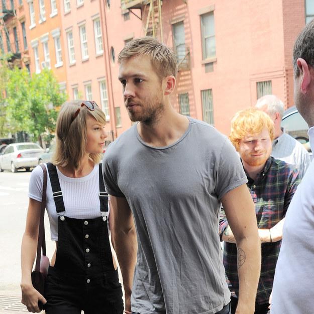 BuzzFeed's tweet photo. Ed Sheeran on Taylor Swift and Calvin Harris’ date is everyone who’s ever third-wheeled http://t.co/sPaQlvDoTW http://t.co/McBVKCzsAl