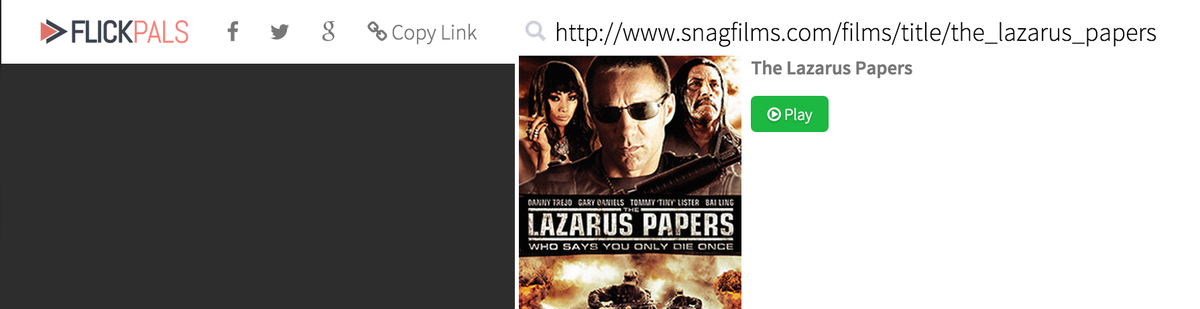 FlickPals's tweet photo. We've secretly enabled (for testing) @Snagfilms support. Try it out, and let us know what you think &amp; how to improve. http://t.co/WhDCFpC87u