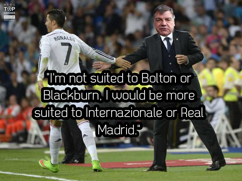 elecspo's tweet photo. Sam Allardyce turns down Sunderland... I wonder why. #Sam4Real. http://t.co/ANE2QCt9xo