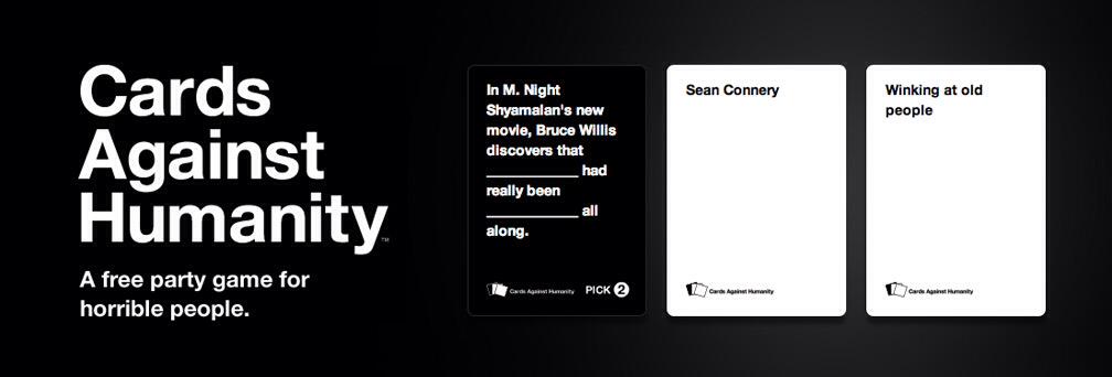 PixelatedLlama's tweet image. Been feeling evil so started playing CAH and fuck me some of the cards are dark #gamersunite #nerdhq #gamechanger