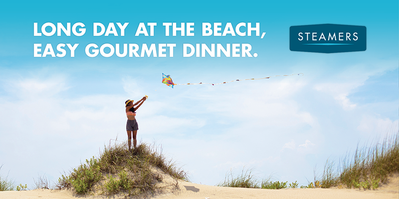 After a long day at the beach order take-out from Steamers for an easy, gourmet meal for the whole family.