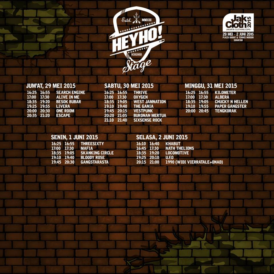 Taibebek_cloth's tweet photo. Rundown 4 Stages &amp; Layout JakCloth Summer Fest 29 Mei - 2 Juni 2015 http://t.co/qsX1kWJsj8