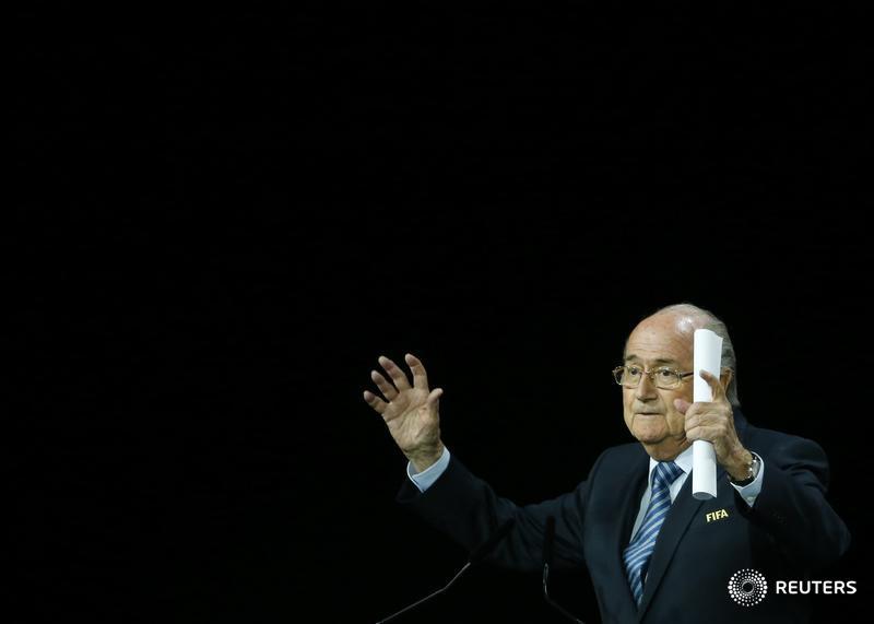 ReutersWorld's tweet photo. Sepp Blatter re-elected as #FIFA president: http://t.co/qzhAb70EIM http://t.co/0XsJgHqiCf