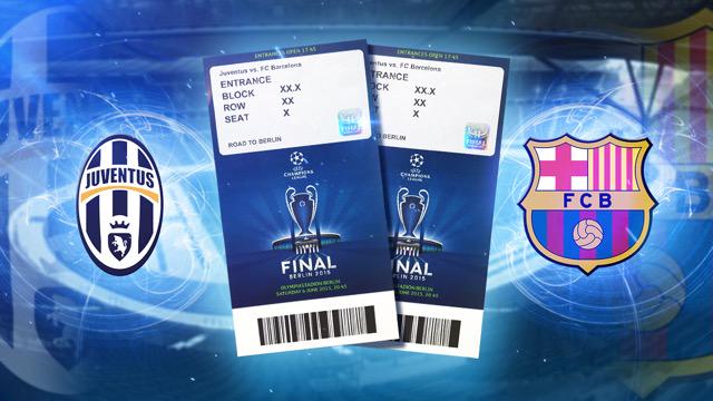 Be at the final of the <a href="/ChampionsLeague/">UEFA Champions League</a>! We are raffling a double ticket. on.fb.me/13NdEc1