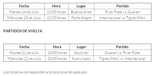 TigresOficial's tweet photo. .@CONMEBOL_CSF anunció fechas y horarios para la disputa de las Semifinales de la Copa Libertadores. #VamosTigres http://t.co/PWX3sMEnl4