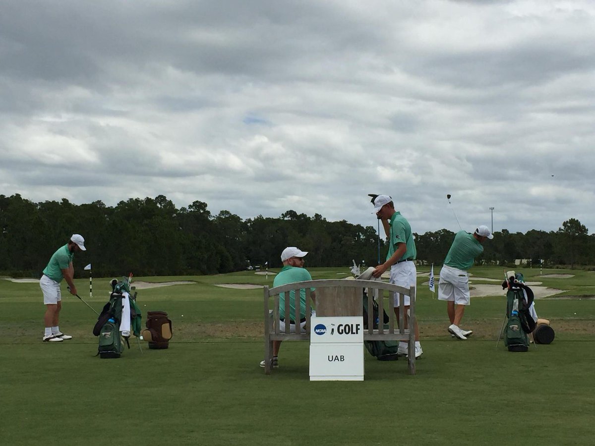 UAB_MGOLF's tweet photo. UAB on the driving range, about 30 minutes from teeing off at The Concession #NCAAGolf http://t.co/ix0m4V0WKD