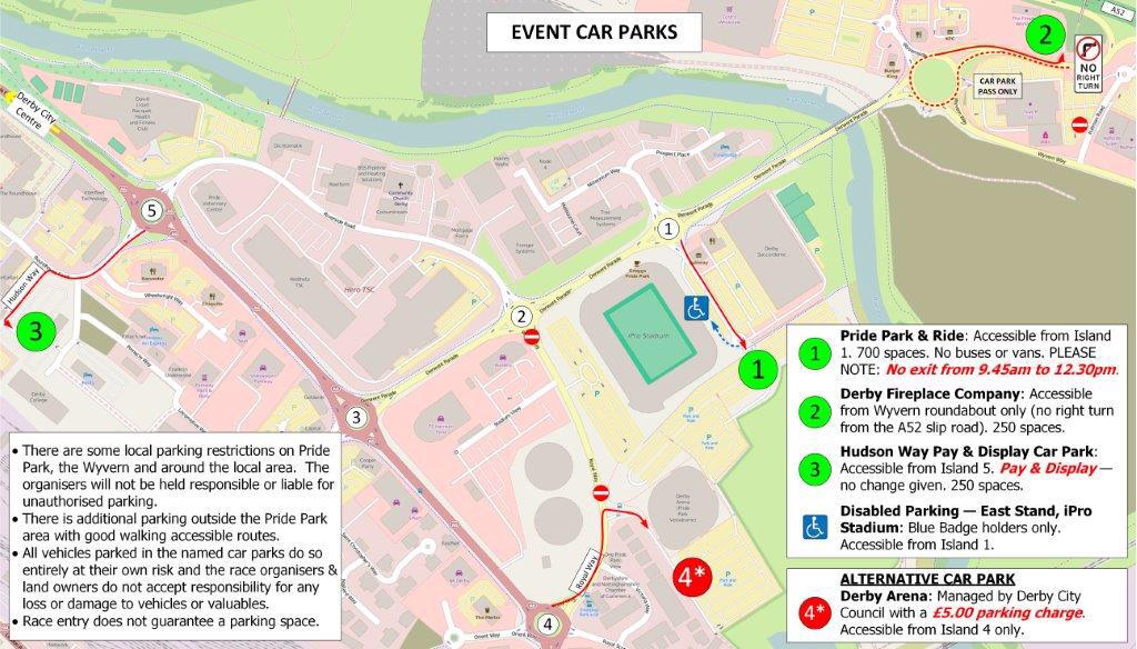Derby Half Marathon On Twitter Event Car Parks Plan In Advance