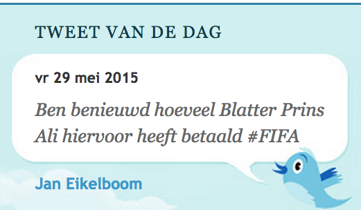 Joop_nl's tweet photo. De Tweet van de Dag is van @janeikelboom http://t.co/8FfldQnYk8