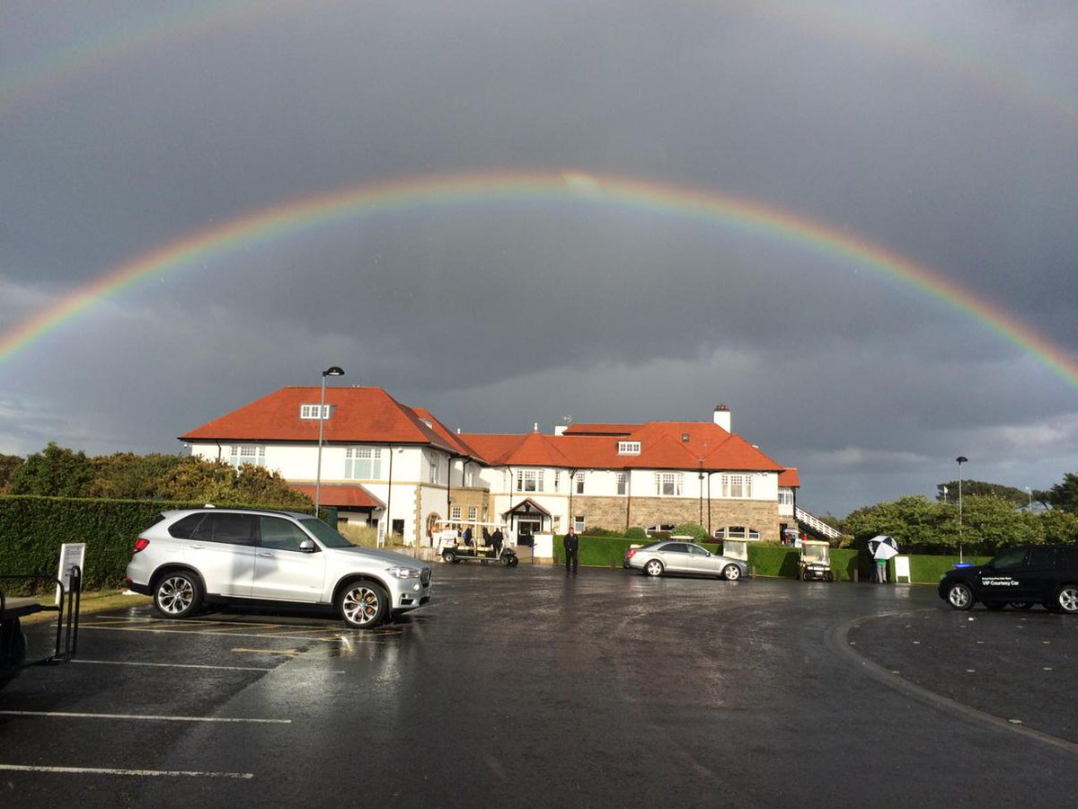 AdamRKemp's tweet photo. Four seasons in one day at Royal County Down at the #DDFIrishOpen http://t.co/KstkgrCOsW