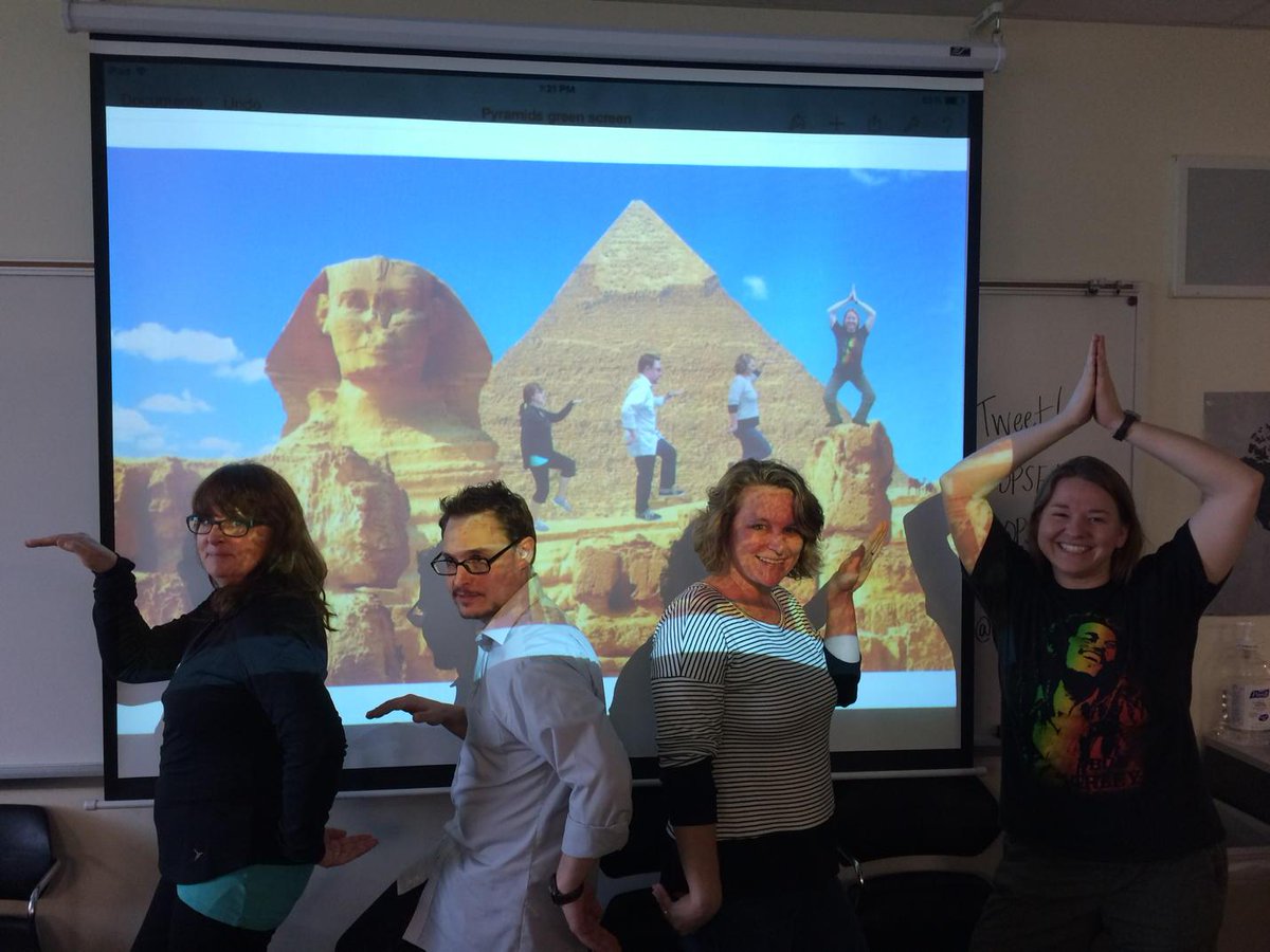 schuberthart's tweet image. Green screen is the best!!!  #OPSEdTech #OPSVisualArts