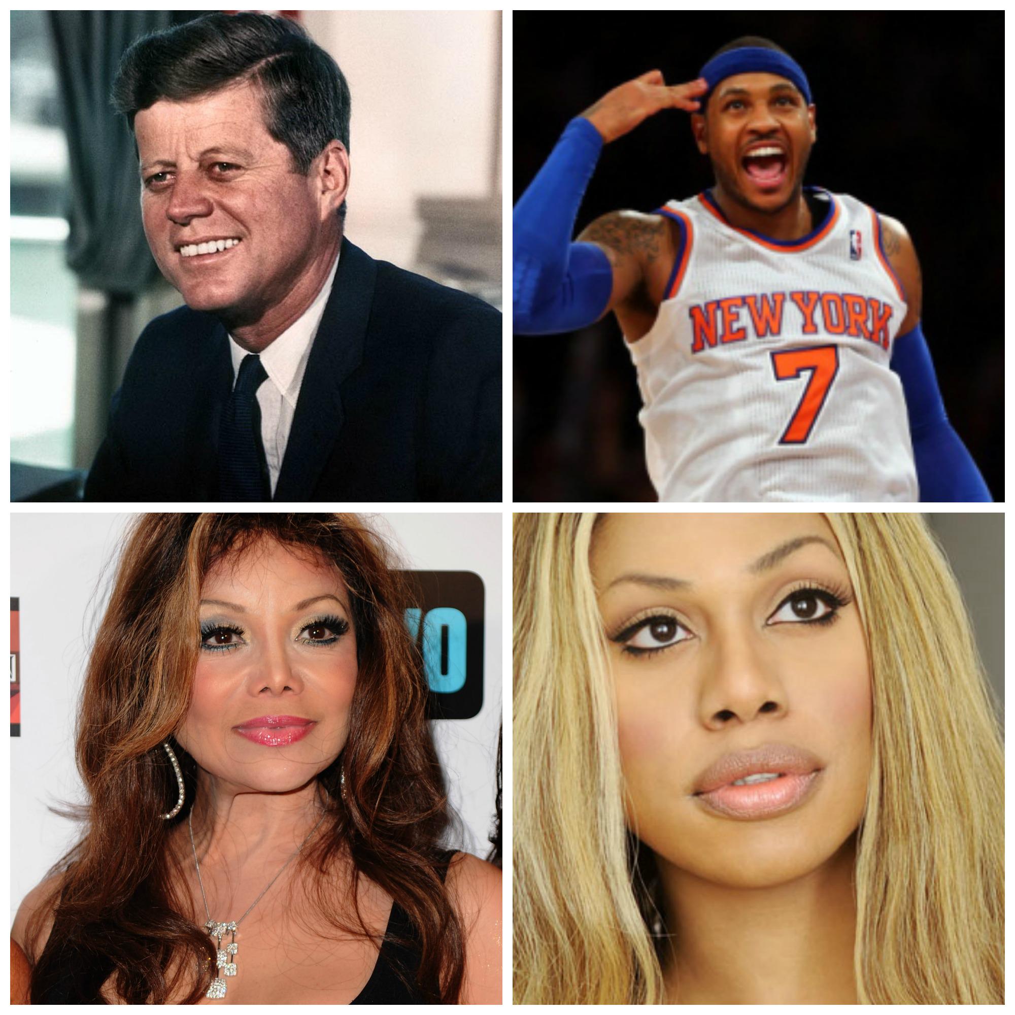 Happy Birthday shoutouts go to > John F. Kennedy, Carmelo Anthony, Latoya Jackson, & Laverne Cox. Enjoy! 